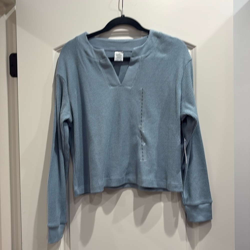 Jockey waffle-knit top, size L.